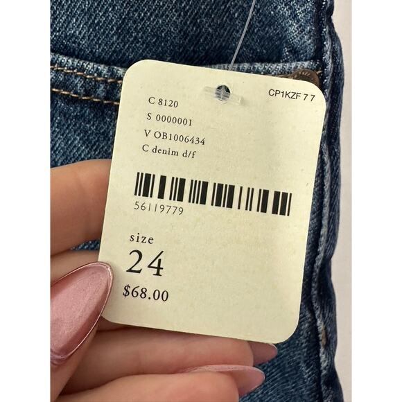 We The Free By Free People Bailey Denim Skirt Medium Wash Size 24 New - Picture 6 of 6